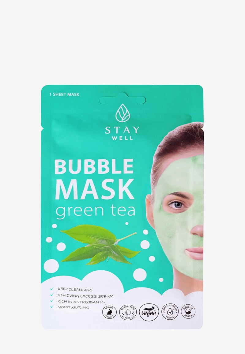 STAY Well STAY WELL DEEP CLEANSING BUBBLE MASK - Ansiktsmask - green tea