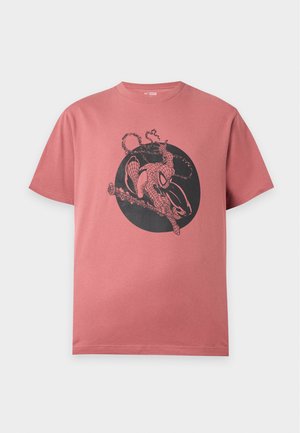 GAP, SPIDERMAN TEE - Μπλουζάκι με στάμπα - washed red