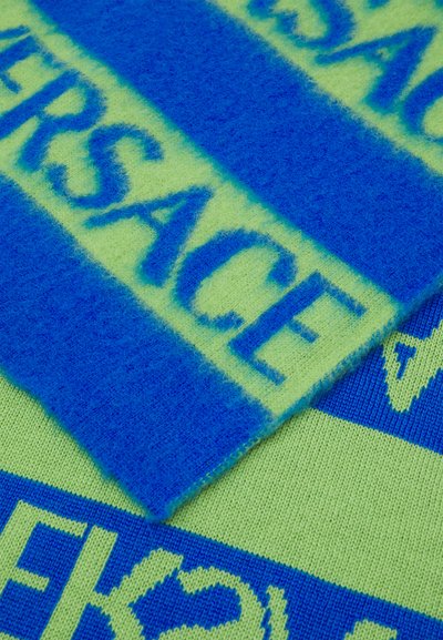 Versace OTHER SERIE LOGO GARZATO UNISEX - Huivi - bluette/verde acido