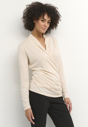 SLCOLUMBINE WRAP - Long sleeved top - sandshell