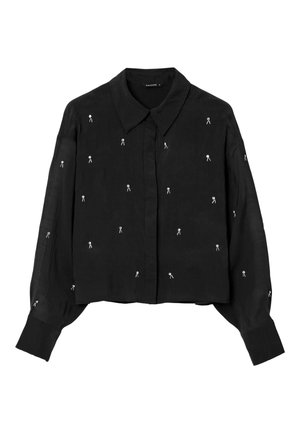 Calliope APPLICAZIONI - Camicia - ultrablack