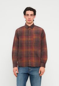 Les Deux KASH CHECK SHIRT - Πουκάμισο - dark clay orange