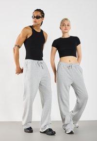 YOURTURN 2 PACK UNISEX - Treniņtērpa apakšdaļas - black,mottled light grey