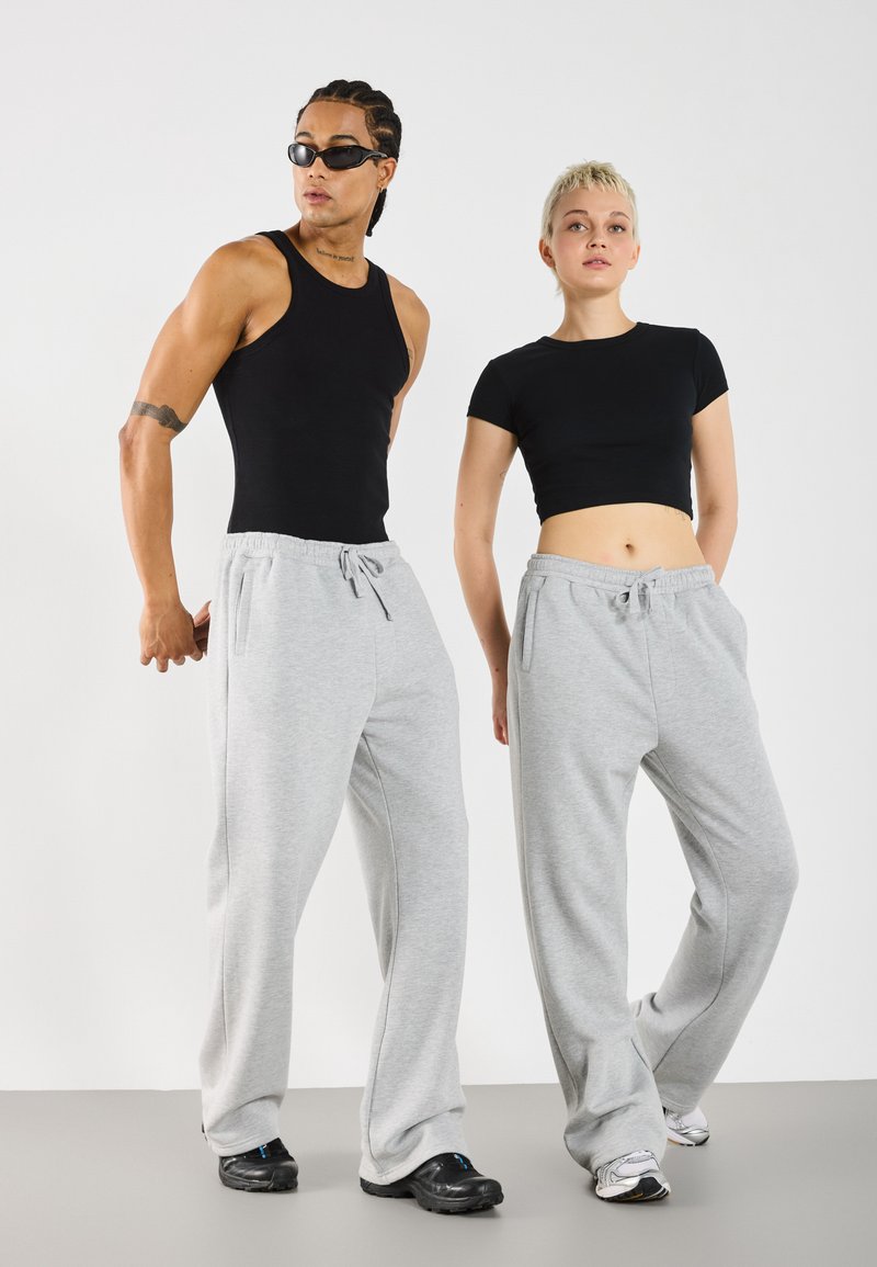 YOURTURN 2 PACK UNISEX - Treniņtērpa apakšdaļas - black,mottled light grey