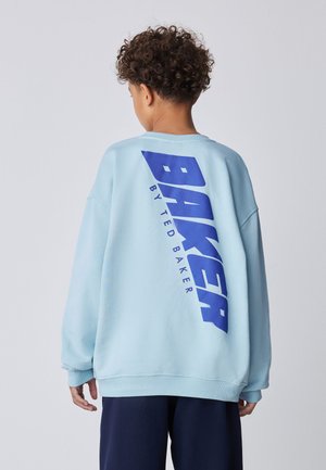 Baker by Ted Baker, REGULAR FIT - OVERSIZED GRAPHIC SWEATSHIRT AND WIDE LEG JOGGERS SET  . - Tepláky - blue