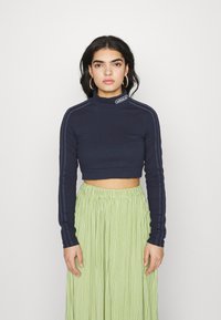 adidas Originals CROPPED - Hosszú ujjú felső - legend ink