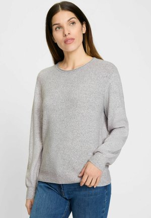 Strickpullover - hellgrau