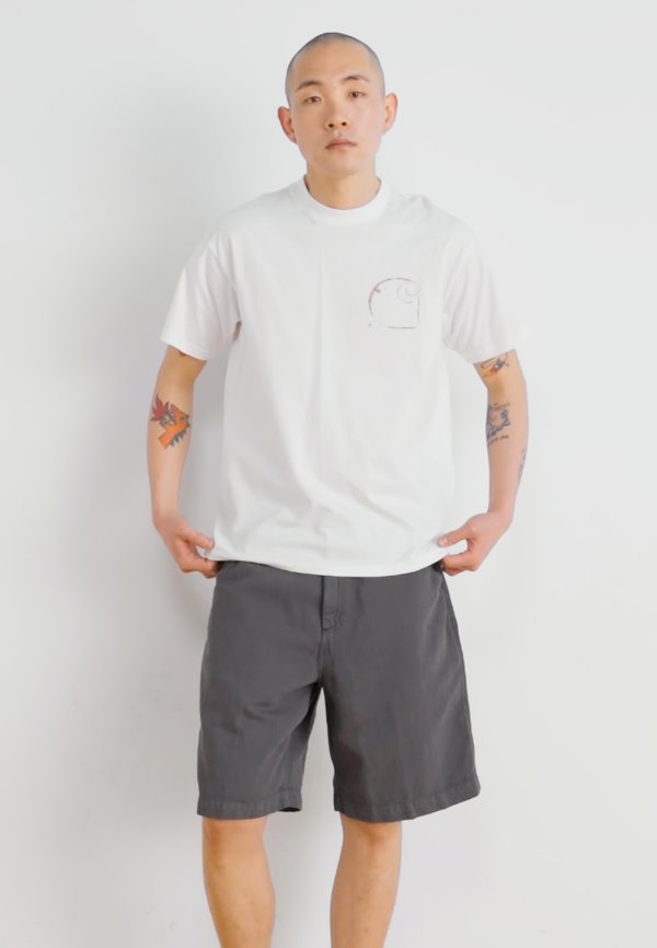 COOPER - Shorts - graphite garment dyed2