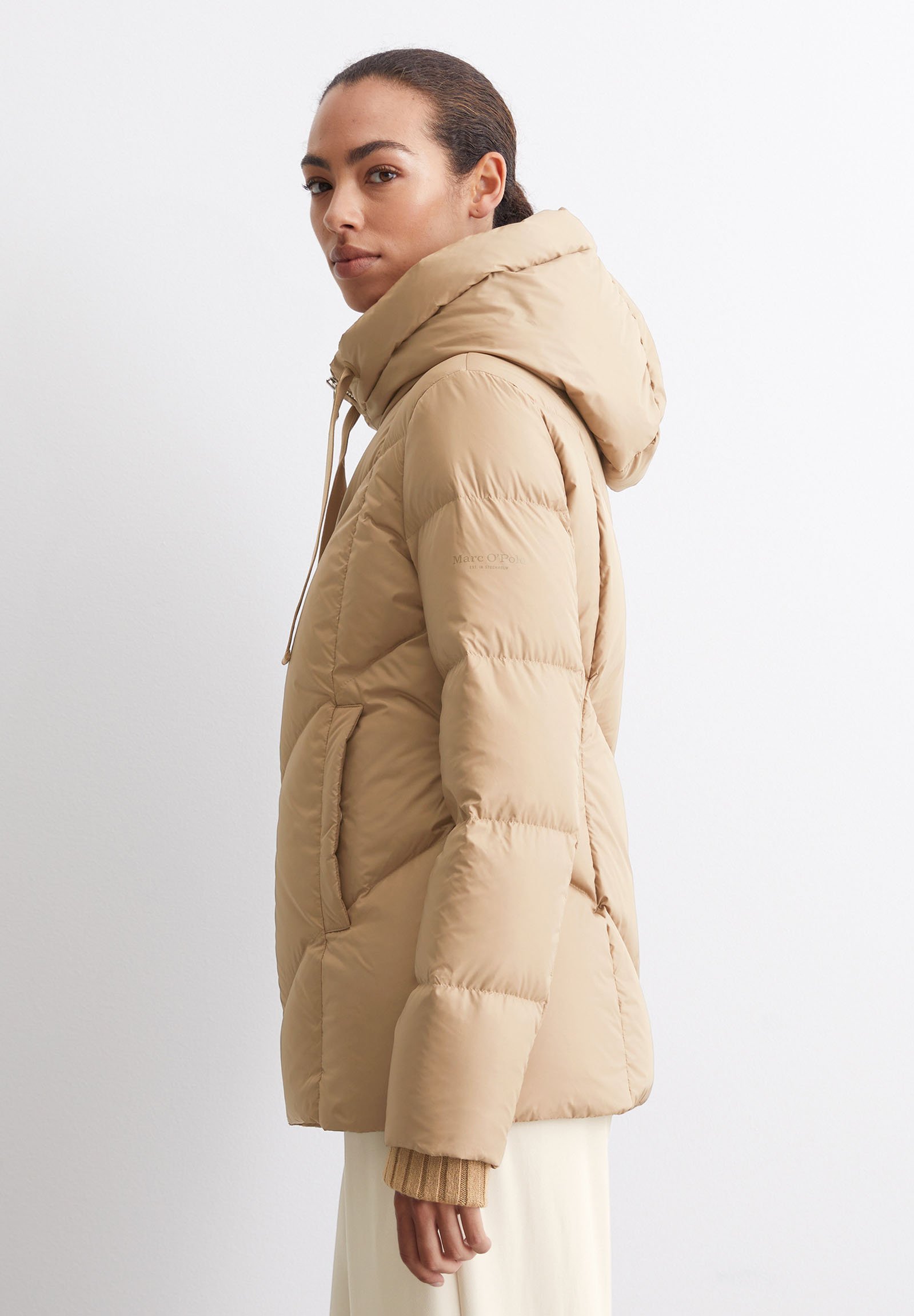 Marc O'Polo WELT POCKETS - Pūkinė striukė - soft mocca/Neutrali