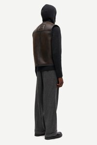 Samsøe Samsøe Brezrokavnik - dark brown crackled