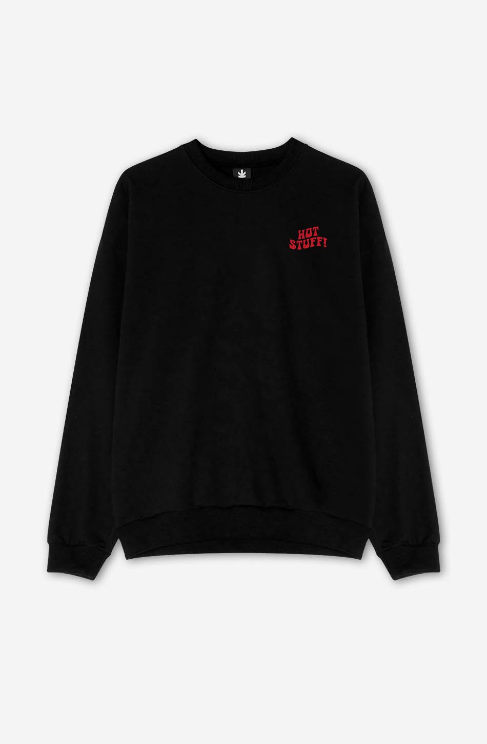 OPTSTUFF] CREWNECK SWEAT SHIRT(BLACK) - スウェット在庫 処分 セール