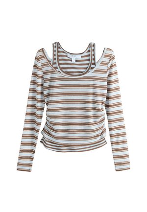 Next, REGULAR FIT - LAYERED LONG SLEEVE TOP - Long sleeved top - blue striped