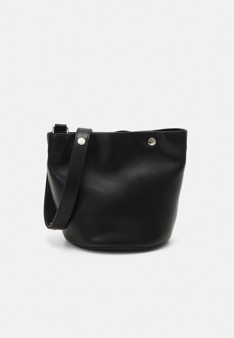 Marni BUCKET BAG UNISEX - Skuldertasker - black/white