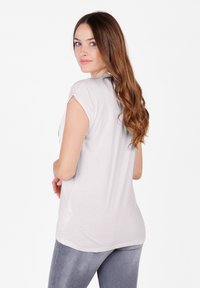 Key Largo WT MOTTO ROUND - T-shirt print - white