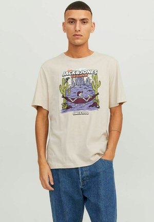 Jack & Jones JORAFTERLIFE TEE - Print T-shirt - moonbeam