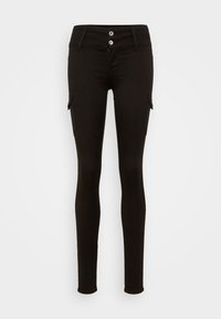 ONLROYAL CARGO - Džínsy skinny fit - black denim