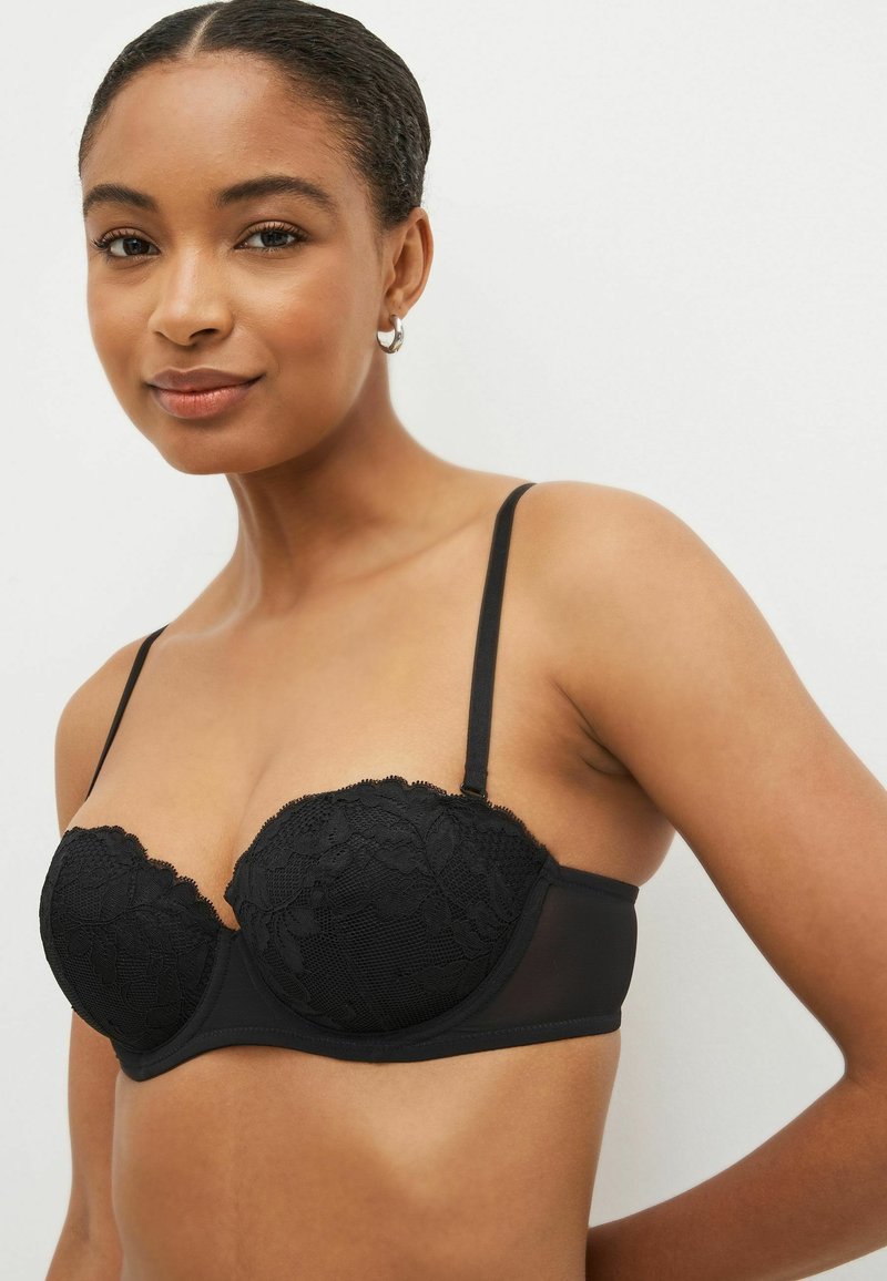 Next - LIGHT PAD STRAPLESS  2 PACK - Strapless BH - black/nude, Vergroten