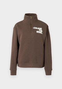 UNI LOGO WAVE ZIP - Sudadera - brown
