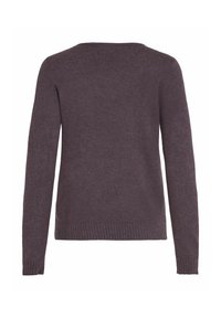 VILA VIRIL V-NECK L/S  - Pullover - plum perfect
