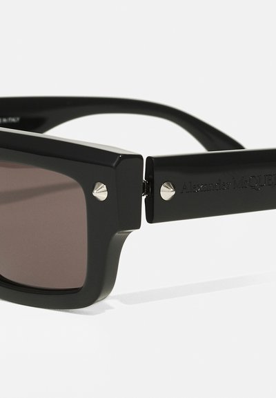 Alexander McQueen RECTANGULAR SQUARED - Sunčane naočale - black/grey