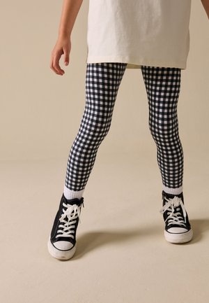 Next, REGULAR FIT - LEGGINGS  . - Legíny – nohavice - black and white gingham