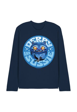 NETFLIX, KPOP DEMON HUNTERS DERPY AND SUSSIE BADGE - Long sleeved top - dark blue