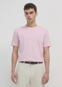 Calliope GIROCOLLO TINTA UNITA - T-shirt basic - rosa