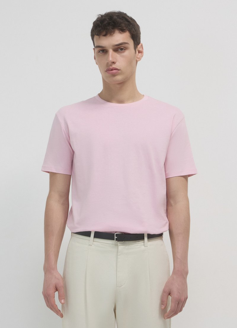 Calliope GIROCOLLO TINTA UNITA - T-shirt basic - rosa