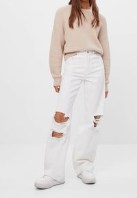 Bershka Stickad tröja - beige