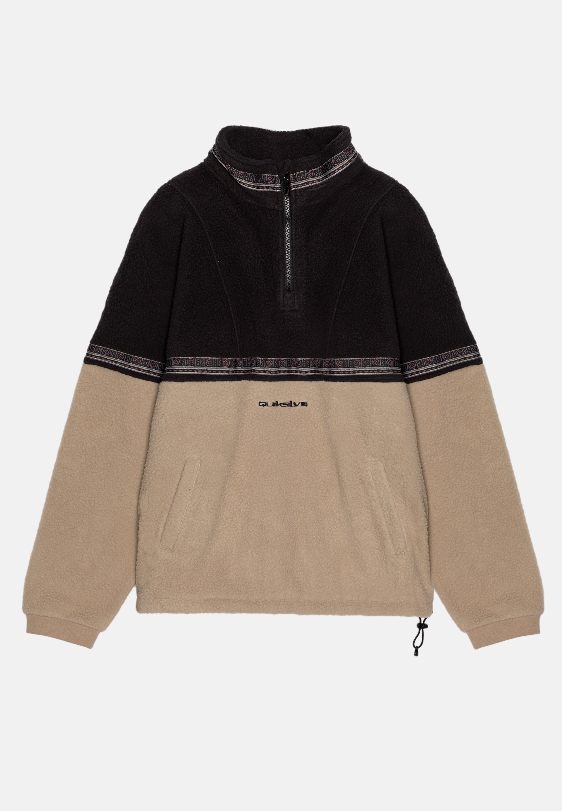 Quiksilver TAKE US BACK BLOCK POLAR Sweat polaire plaza taupe