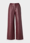 SLFFAYE PANT - Pantaloni de piele - zinfandel