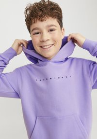 Jack & Jones Junior JJESTAR  NOOS  - Mikina s kapucí - purple rose