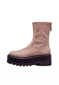 Calvin Klein Jeans Enkellaarsjes met plateauzool taupe/beige