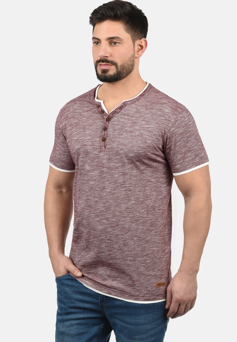 Solid SDDIGOS - Trükipildiga T-särk - wine red