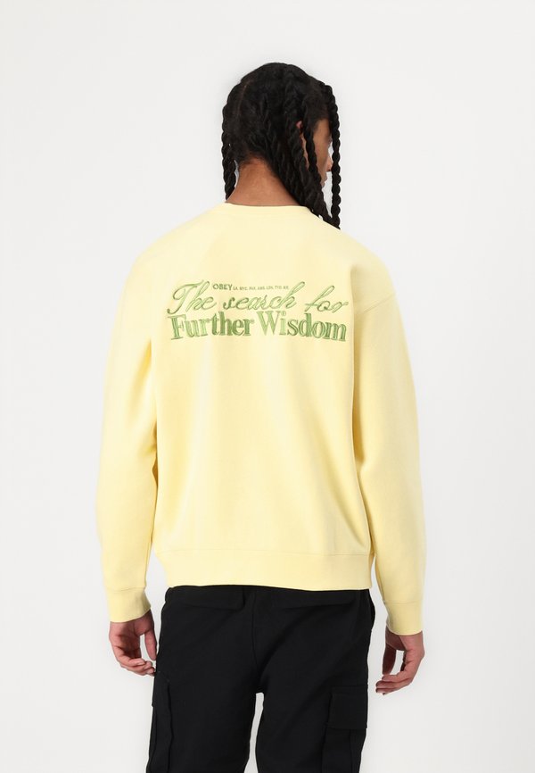 FURTHER WISDOM CREW - Sweatshirt - pale banana