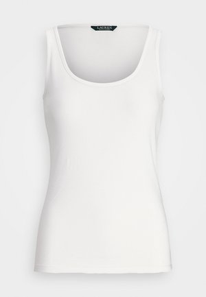 Lauren Ralph Lauren KELLY STRETCH COTTON TANK TOP - Topper - white