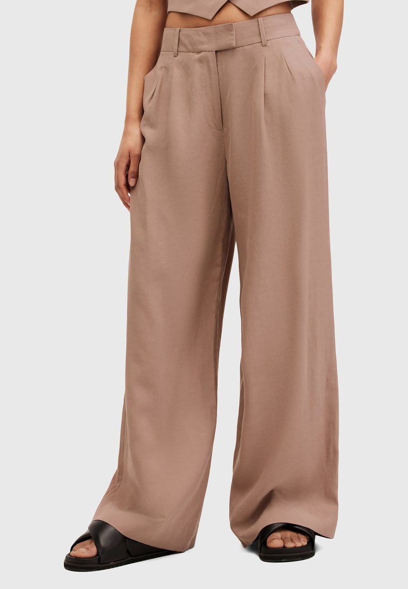 AllSaints DERI LYN TROUSER - Tygbyxor - doe brown