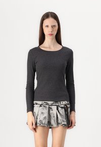 Even&Odd Langarmshirt - dark grey melange