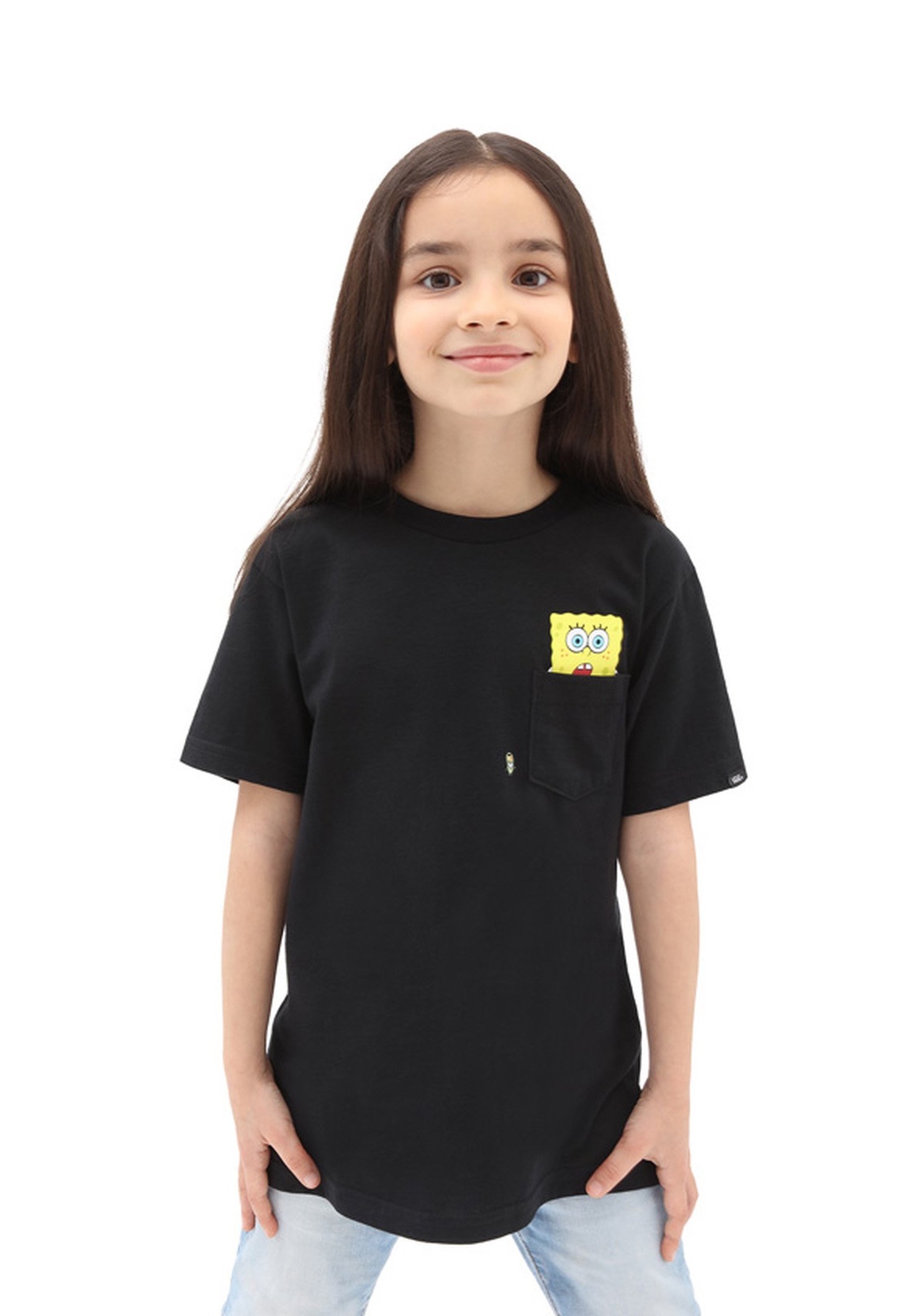 Vans BY VANS X SPONGEBOB SPOTLIGHT KIDS PCKT - T-shirt print - spongebob  spotlight/Zwart - Zalando.nl