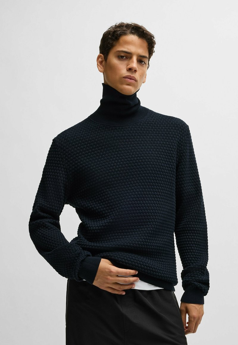 HUGO SMATTOR - Strickpullover - dark blue ten