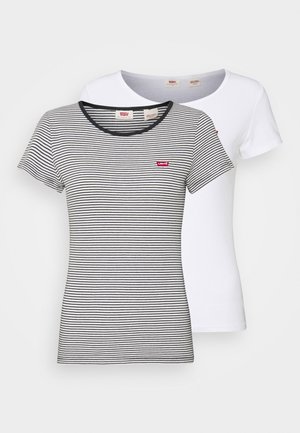 Levi's® 2 PACK - Marškinėliai su spaudiniu - white/annalise