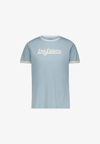 Lee Ringer Tee Lee RINGER - T-shirt med print - light blue/blå denim - Zalando.se