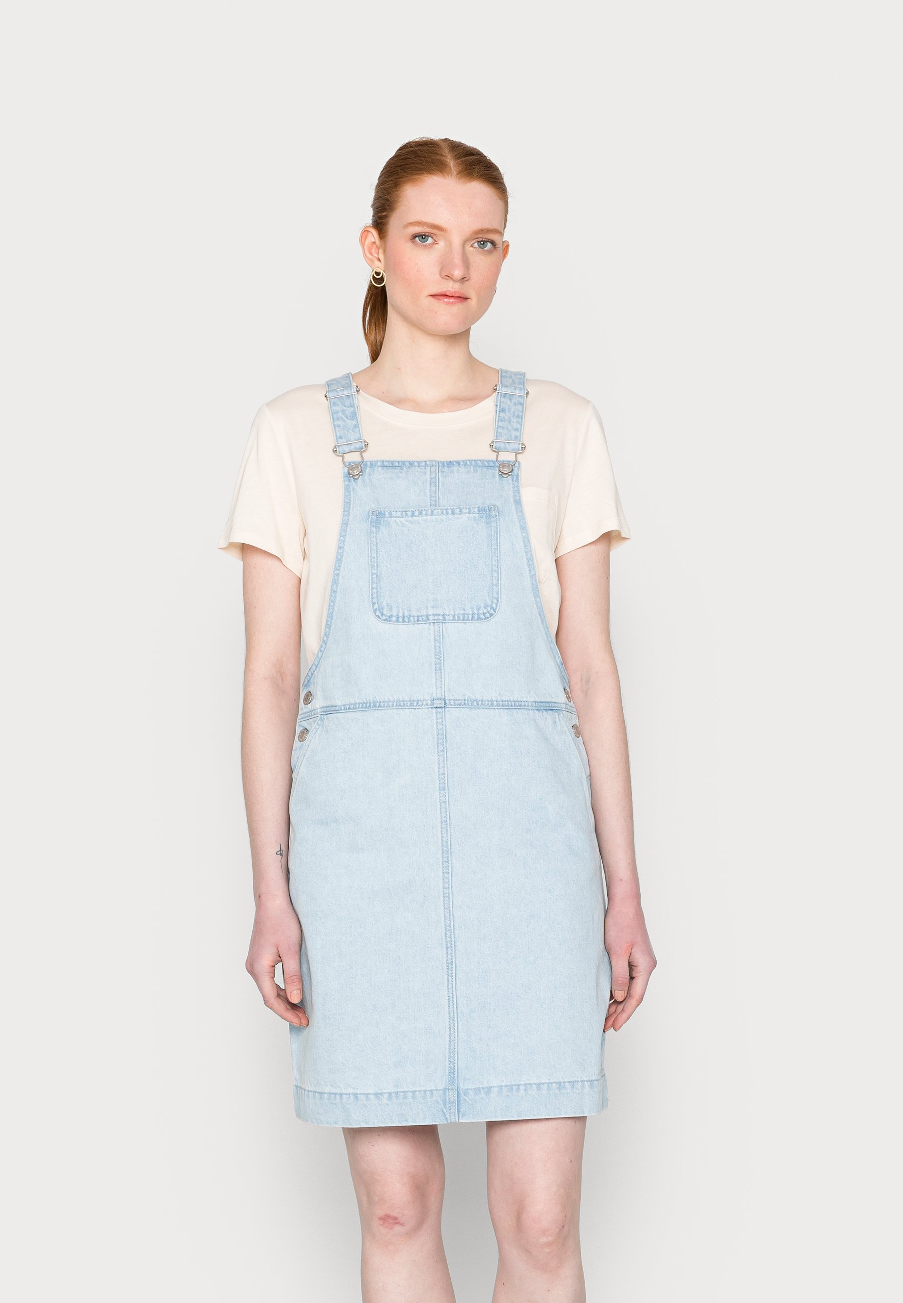 TOM TAILOR DENIM DUNGAREE SKIRT - Denim 