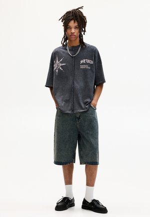 DISTRESSED SHORT SLEEVE  - T-shirt imprimé - grey