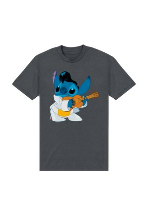 LILO & STITCH STITCH GUITAR - T-shirts print - light charcoal