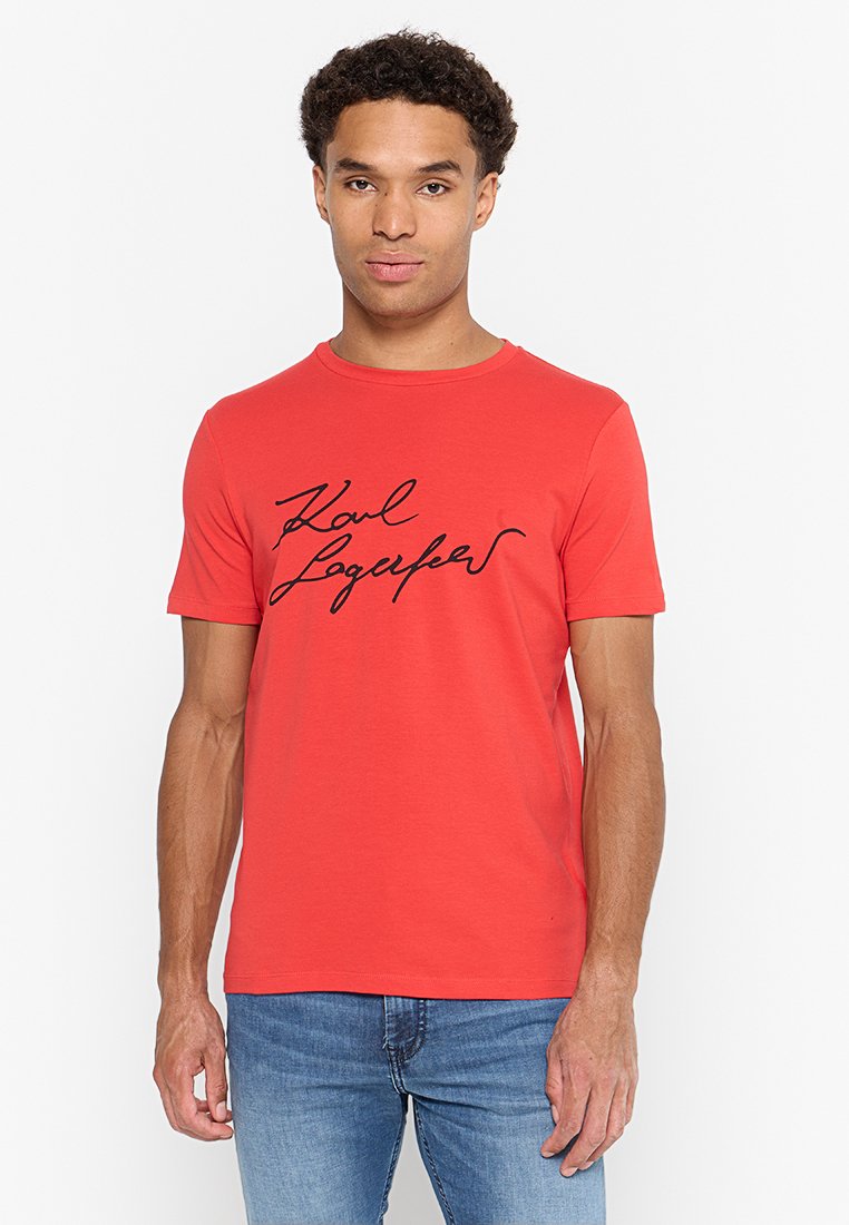 Karl Lagerfeld T-shirt print rood