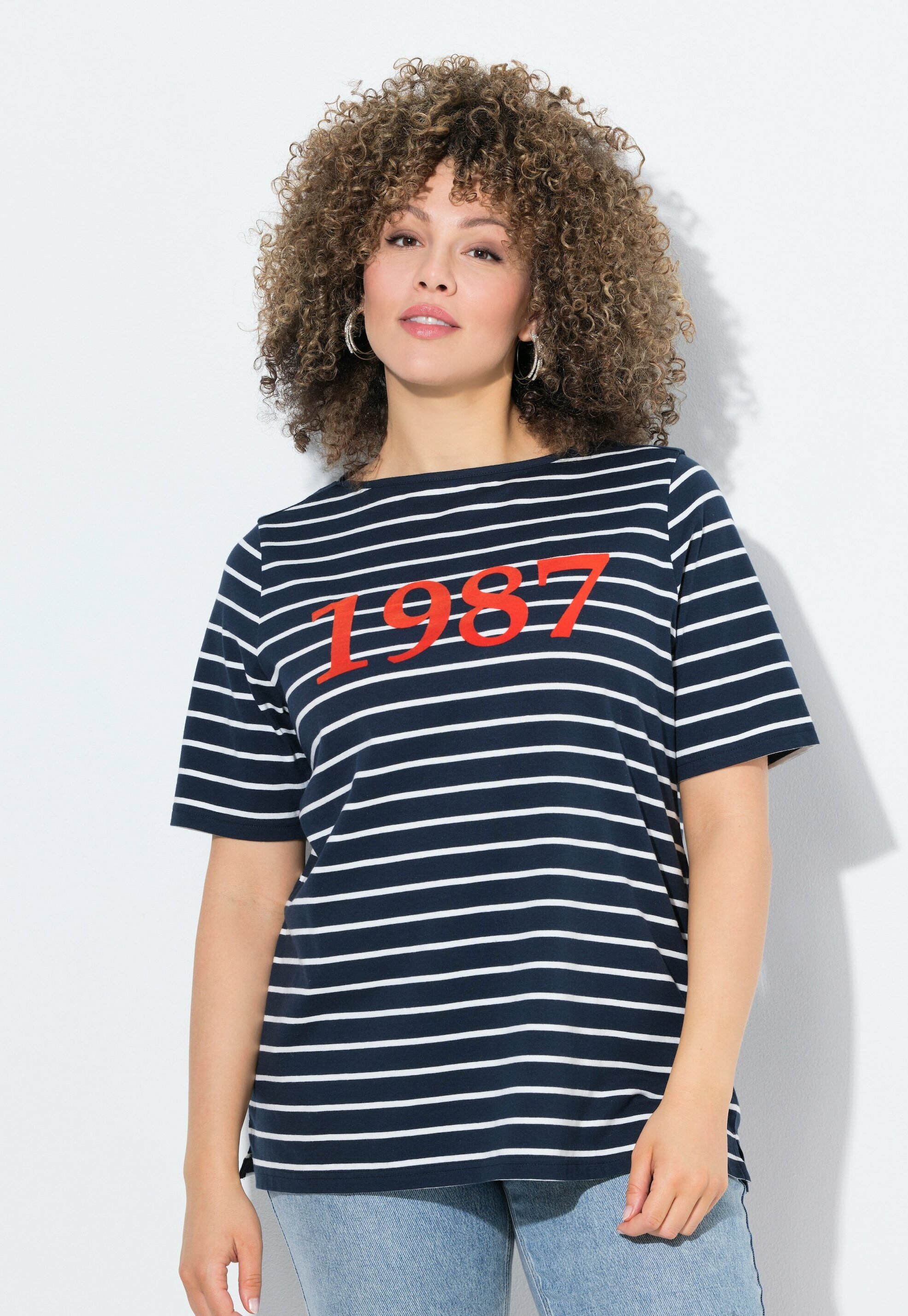 Ulla POPKEN Basic Shirt, V-Ausschnitt, Slim, Langarm