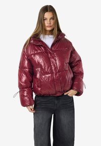 Noisy May NMALLIE SHINY PUFFER - Žieminė striukė - windsor wine