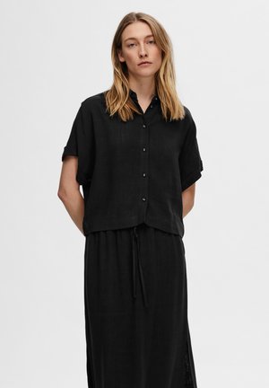 SLFVIVA  NOOS - Button-down blouse - black