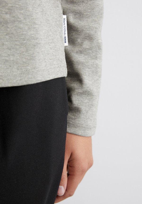 CREWNECK INTERLOCK - Long sleeved top - stone melange3